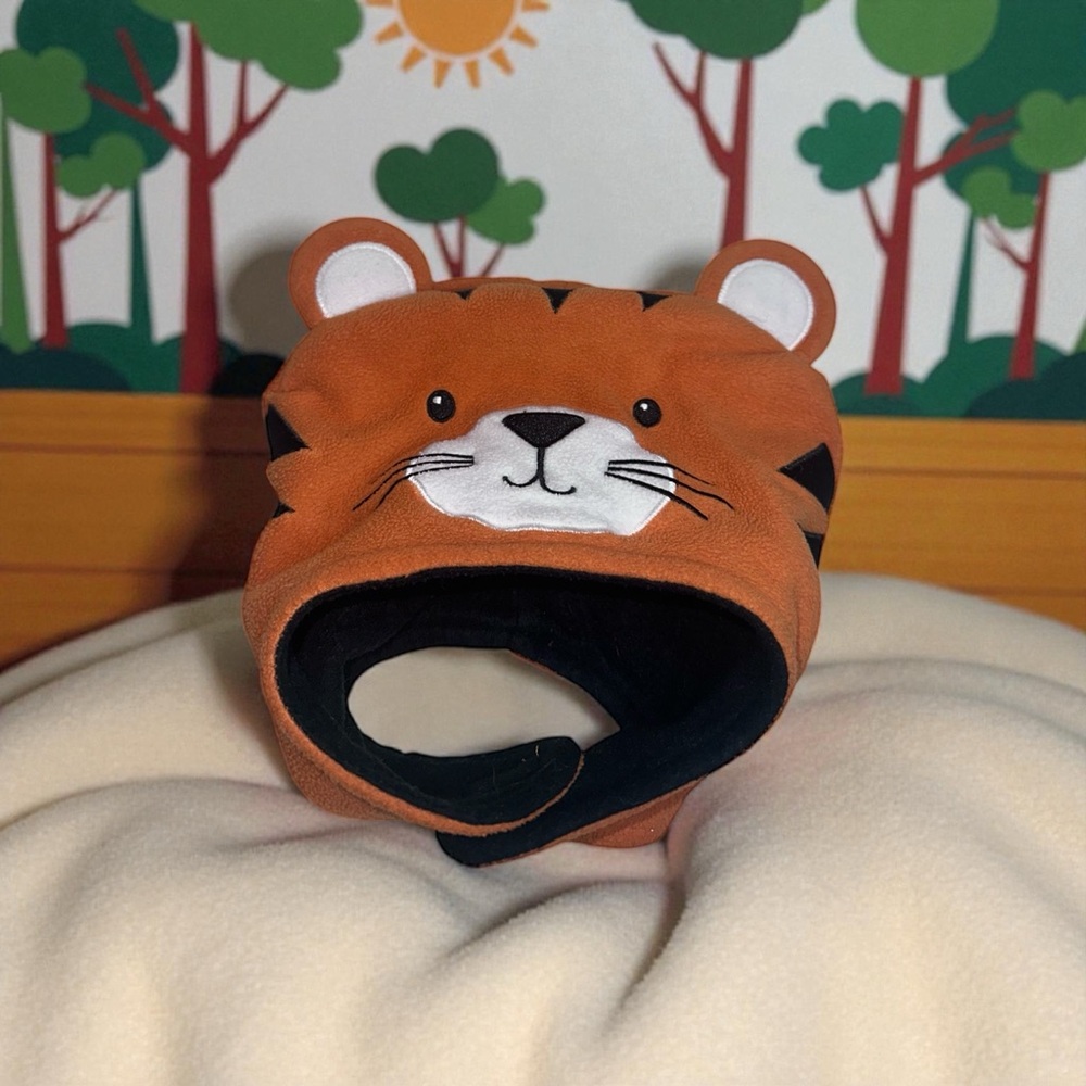 Wonder Nation Orange Tiger Plush Hat